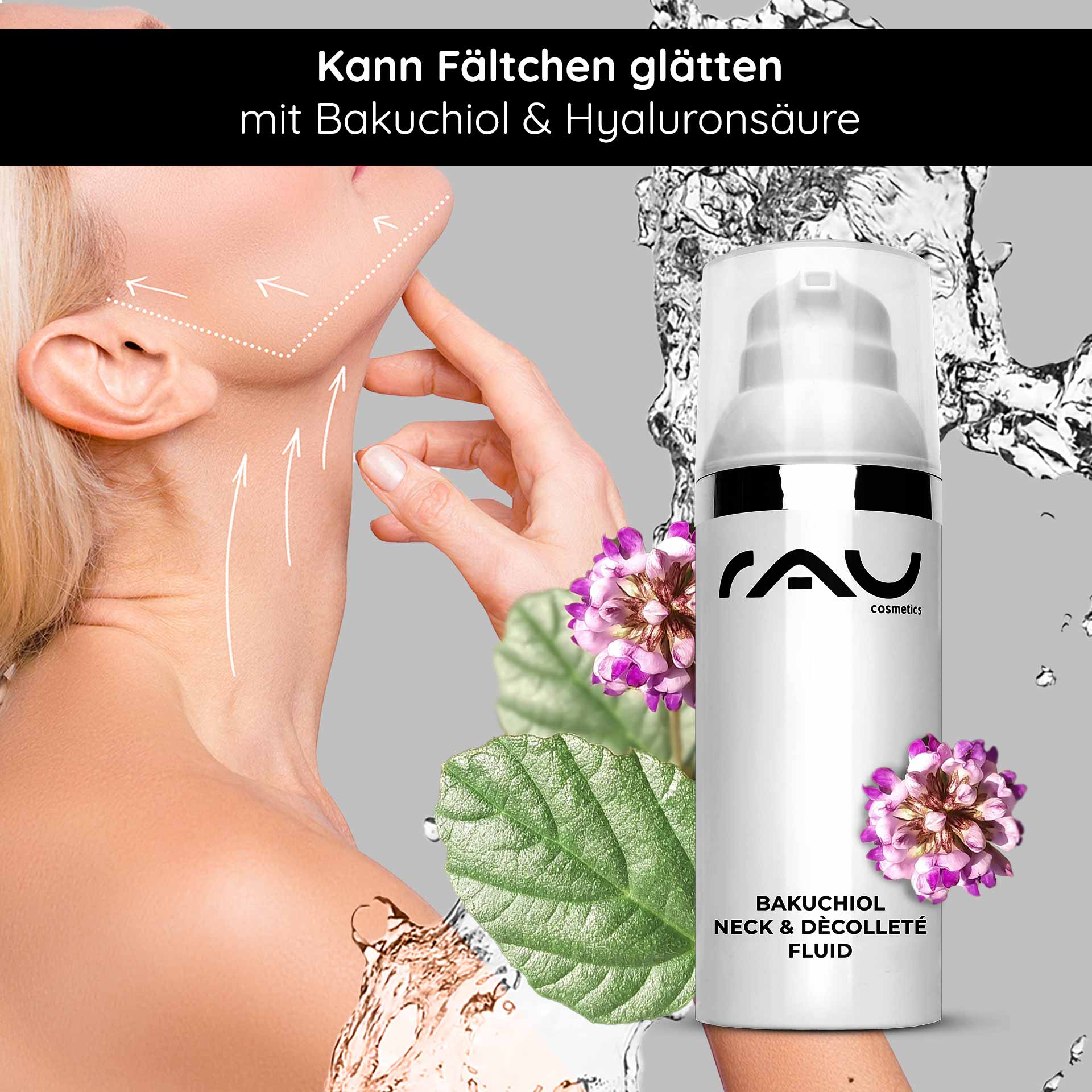 Bakuchiol Collo e Décolleté Fluido 50 ml Gel per le rughe del collo Bakuchiol Collo e Décolleté Fluido 50 ml Gel per le rughe del collo