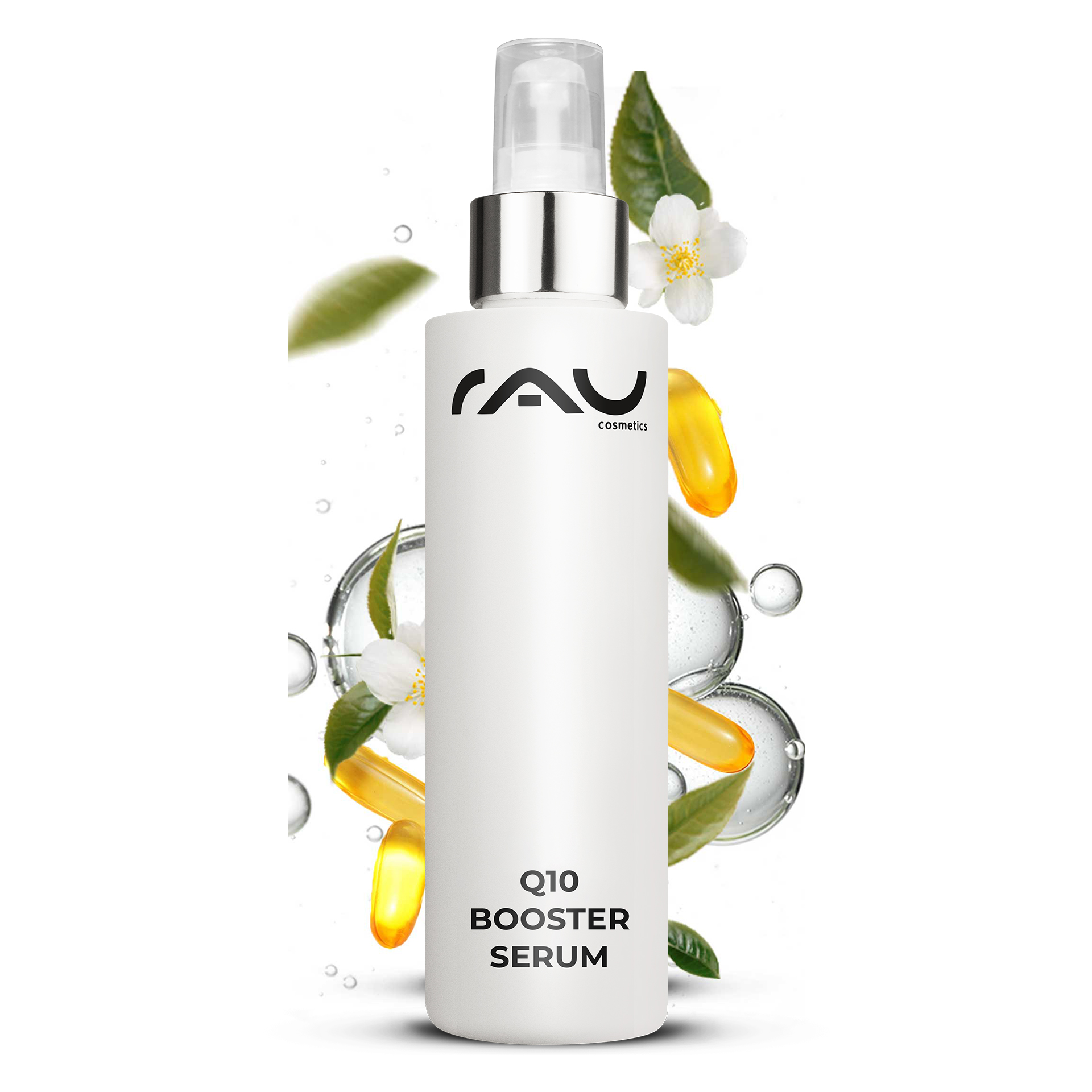 Q10 Booster Serum 100 ml - con ialurone, Q10 e lecitina Flasche, Kosmetik, Parfüm, Lotion