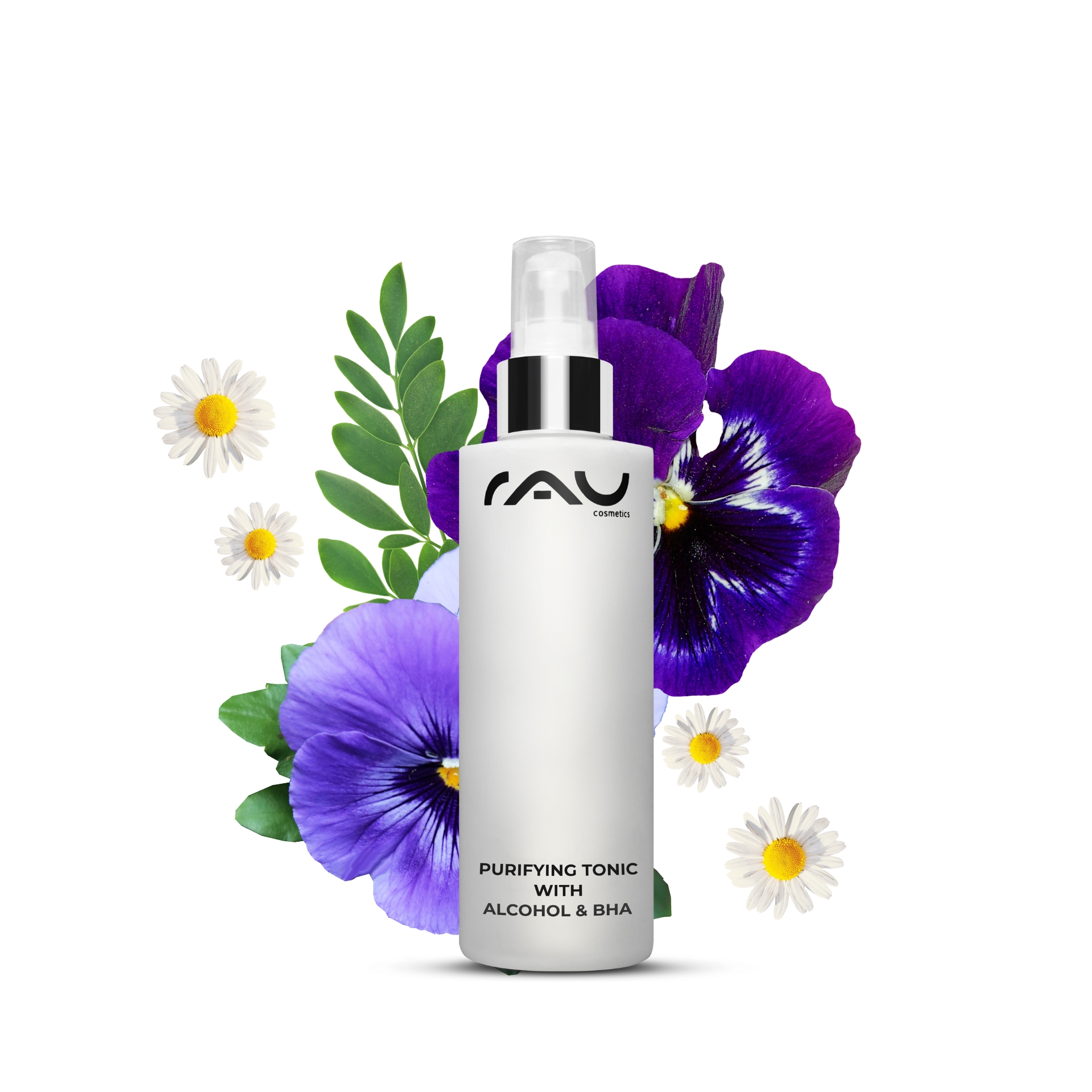 Tonico purificante con alcol 200 ml contro la pelle impura Blume, Pflanze, Flasche, Parfüm, Kräuterig