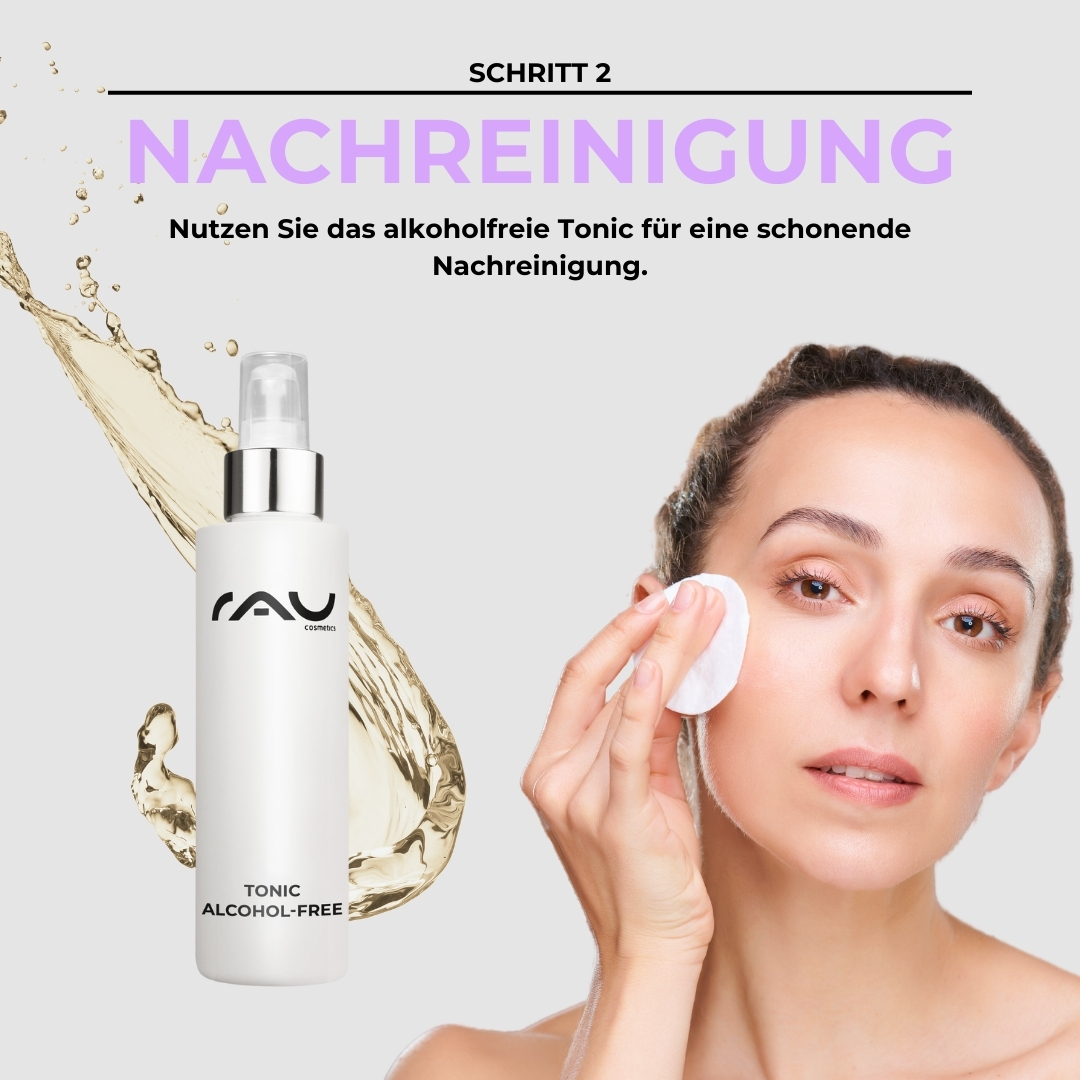 Routine di cura professionale per la pelle secca Kopf, Gesicht, Flasche, Kosmetik, Parfüm