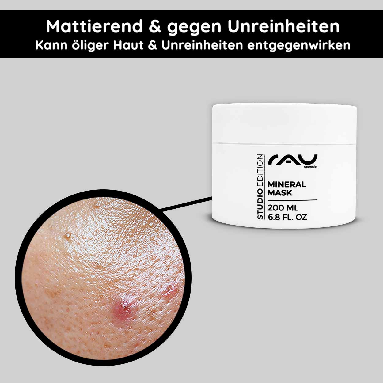 Maschera minerale 200 ml Maschera viso opacizzante