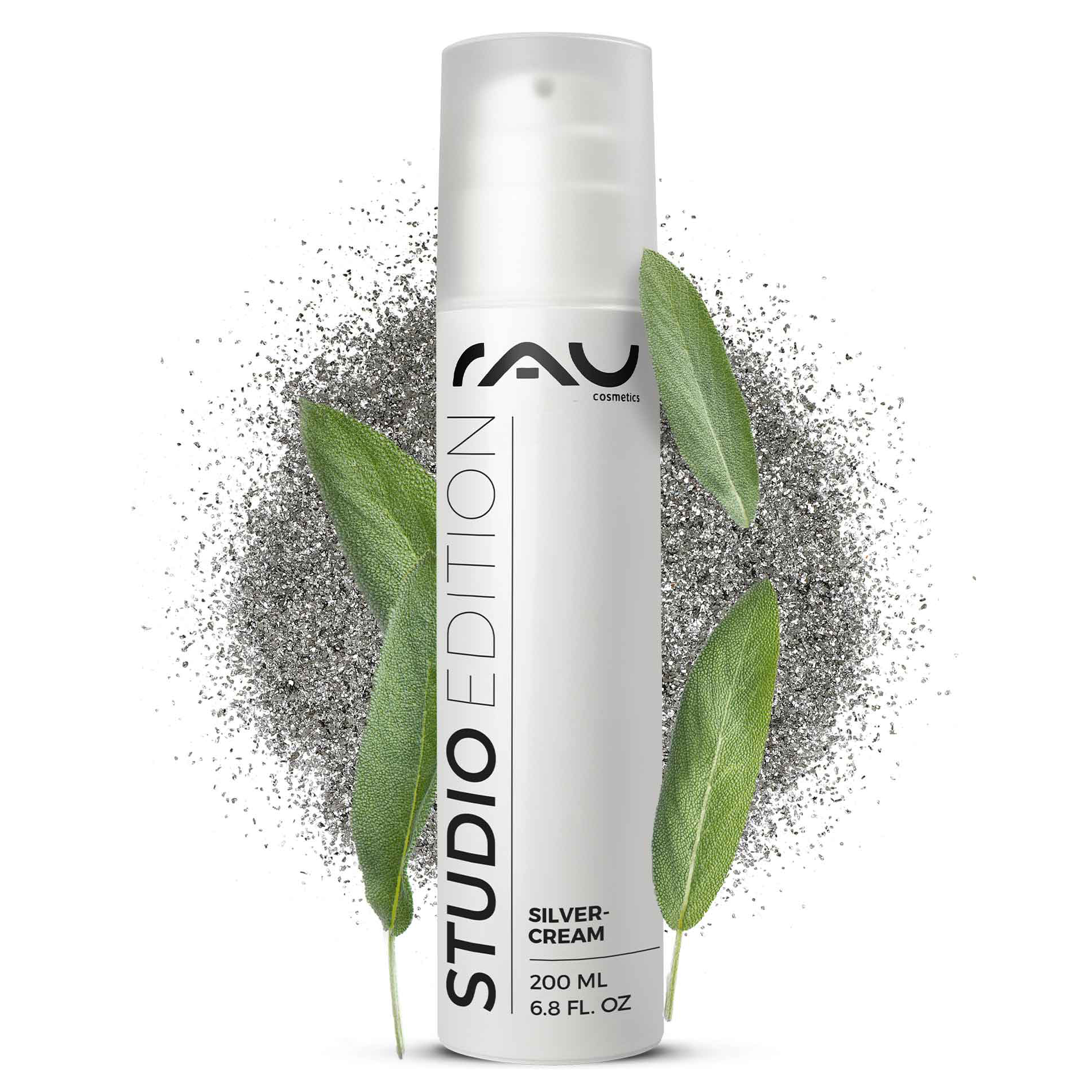 Silvercream 200 ml per pelli impure con microargento Kräuterig, Kräuter, Pflanze, Flasche