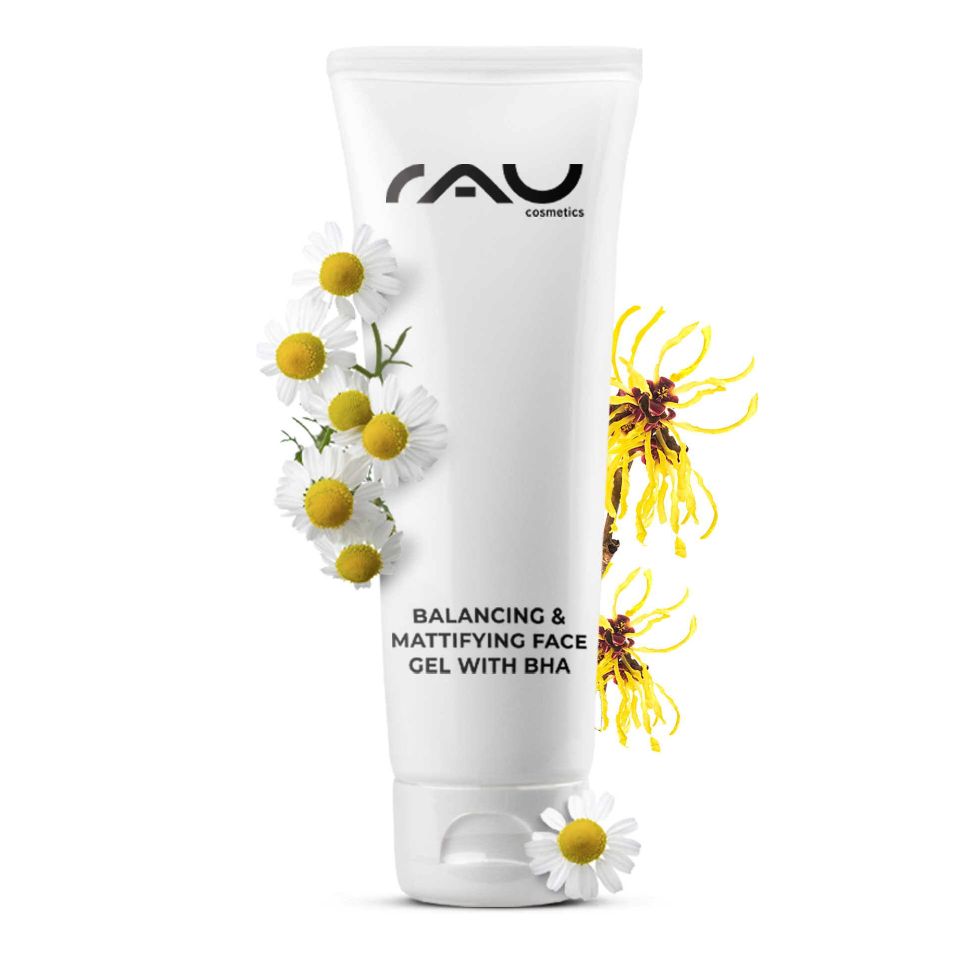 Balancing & Mattifying Gel with BHA 75 ml - trattamento viso per pelli impure e grasse con acido salicilico per la notte Flasche, Lotion, Gänseblümchen, Blume, Pflanze